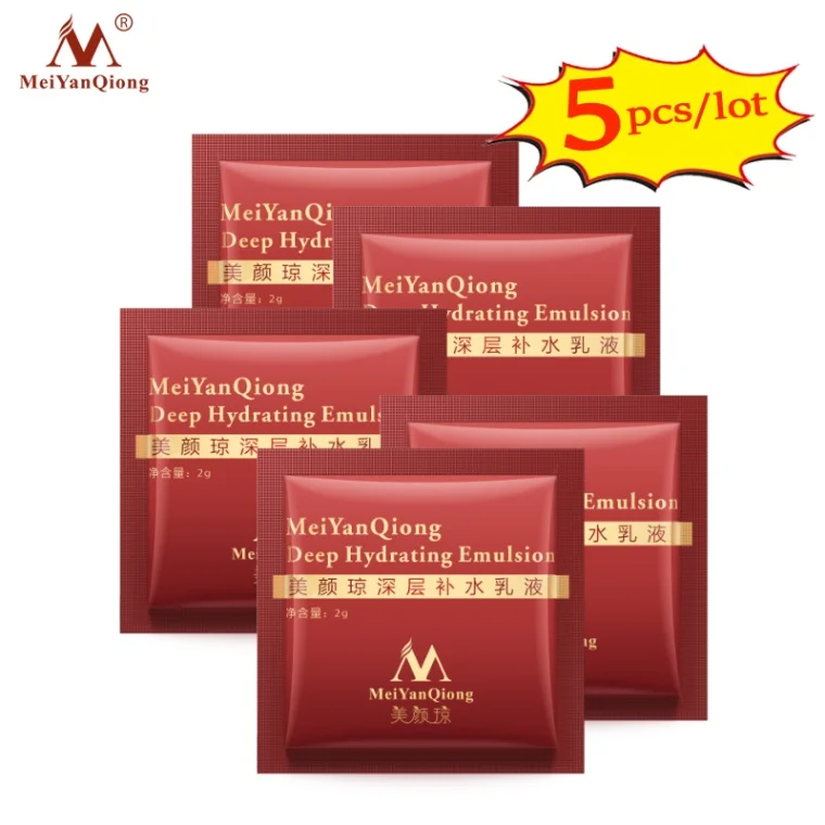 5pcs MeiYanQiong глубоко увлажняющий эмульсия увлажненитель с гиалуроновой кислотой Крем для лица Уход за кожей отбеливание против морщин Лифт укрепляющая красота - Цвет: 5pcs