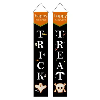 

1 Pair Polyester Halloween Hanging Couplets Pendants for Window