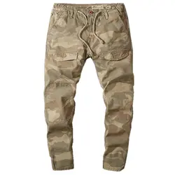 Весна Военный стиль Мужские штаны для бега Мужской камуфляж, узкий джоггеры осенние брюки карго мужские хип хоп уличные брюки X9181