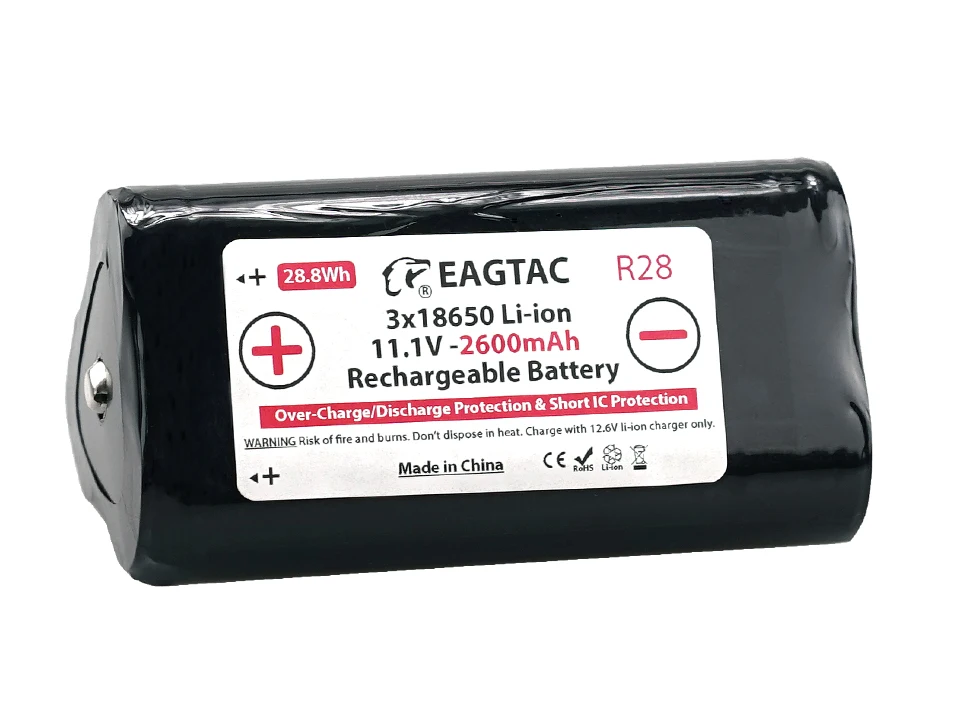 EAGTAC 11,1 V 3x18650 Батарея пакет 2600 мА-ч для MX30L3R MX3T SKU3616