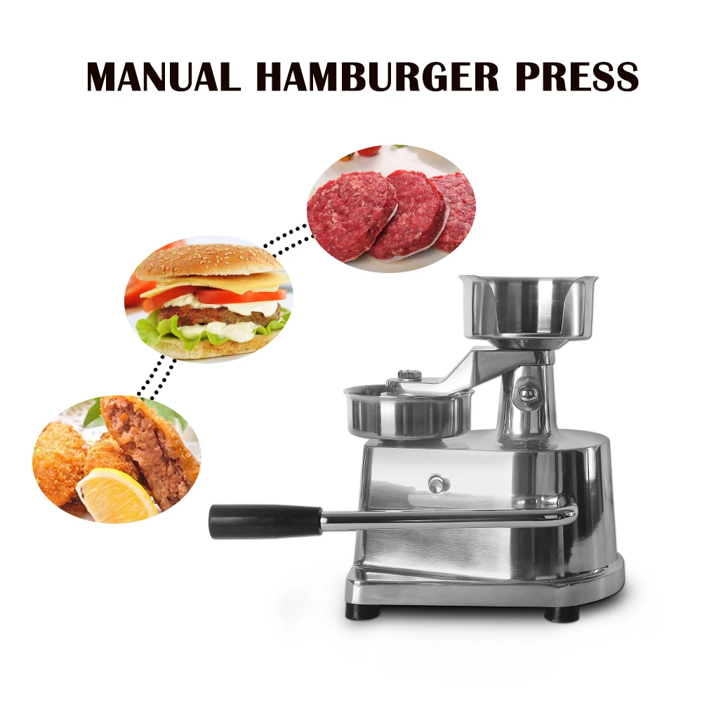 Hamburger Machine 100mm/130mm/150mm Manual Hamburger Press Maker Stainless Steel Meat Press AM10/AM13/AM15/IT-150 Hot sales