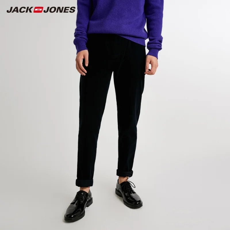 JackJones мужские хлопковые повседневные эластичные брюки мужская одежда 218414507