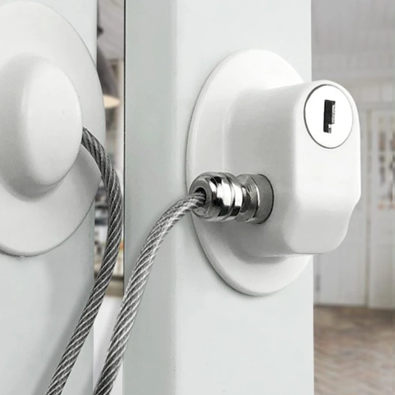 Fridge Lock With 2 Keys Door Limiters Selfadhesive Children's