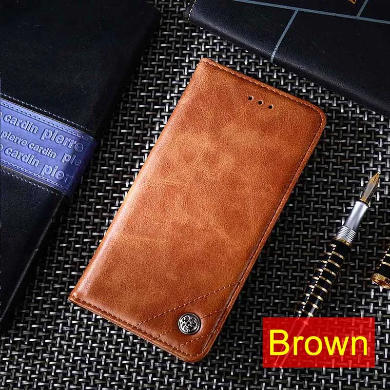 Brown Чехол для телефона для huawei Honor 5X 5C 6 6A 6C 6X7 7A 7C 7X8 8C 8 Pro откидная крышка 9 9 Lite 9N играть 10 V10 V20 кожаный мягкий чехол - Цвет: Brown