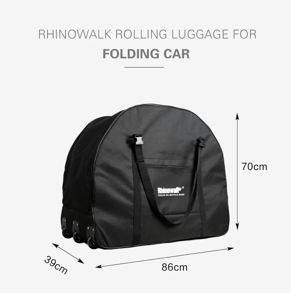 Rhinowalk 2" 20" складной велосипед сумка для переноски велосипед багаж сумка с колесом RK22