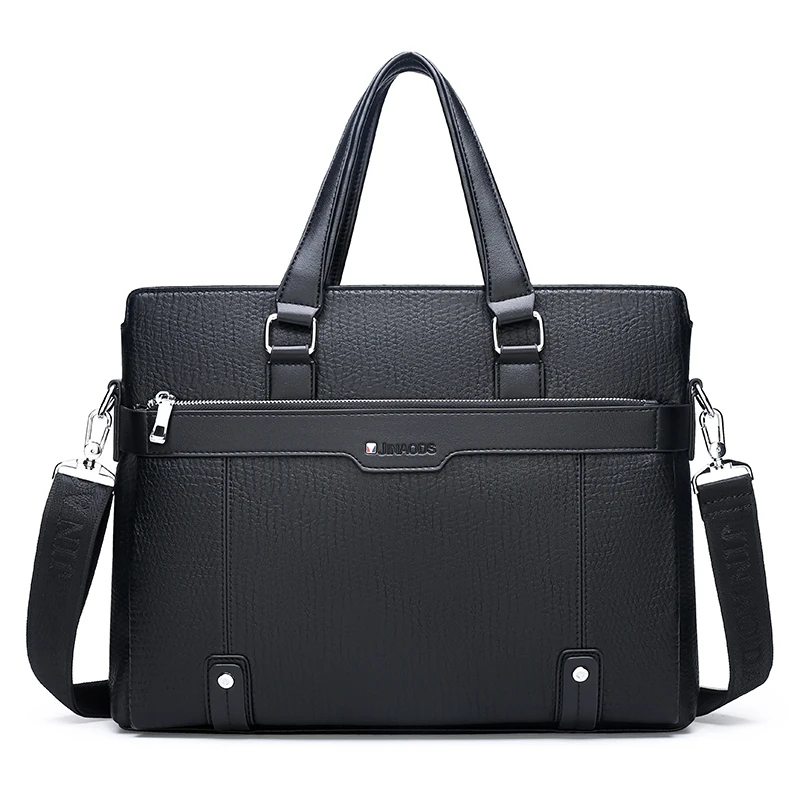 Высококачественные деловые портфели для мужчин из натуральной кожи, мужские сумки через плечо, кожаные мужские портфели для ноутбуков