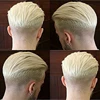 Full Poly Mens Toupee All Skin Hairpieces Blonde Thin Skin Human Hair Systems Hair Replacements All PU Wigs for Men 8x10 Inches ► Photo 1/6