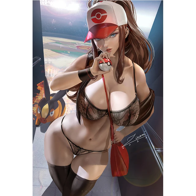 640px x 640px - Canvas Painting Wall Art Video Games Pokemon Sexy Girl Art Poster Black  Lace Anime Figure Picture Modern Art Home Decor Painting|Painting &  Calligraphy| - AliExpress