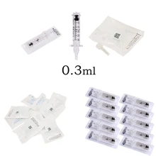 Профессиональный шприц одноразовый стерильный 0,3 мл ампуол головка для гиалуроновой ручки Гиалуроновый пистолет