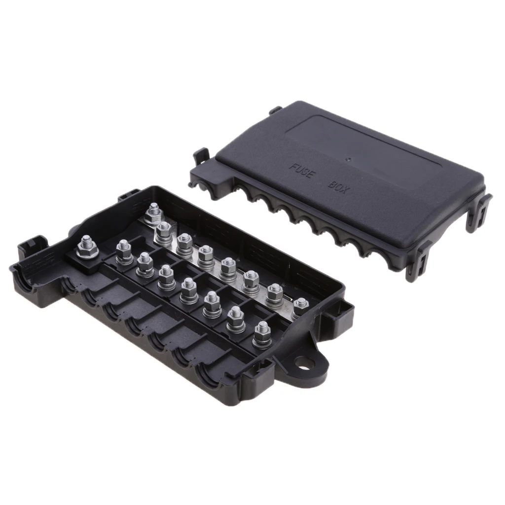 Universal Car Van Boat Midi ANM ANS Fuse Box Holder Block 7 Way DC32V