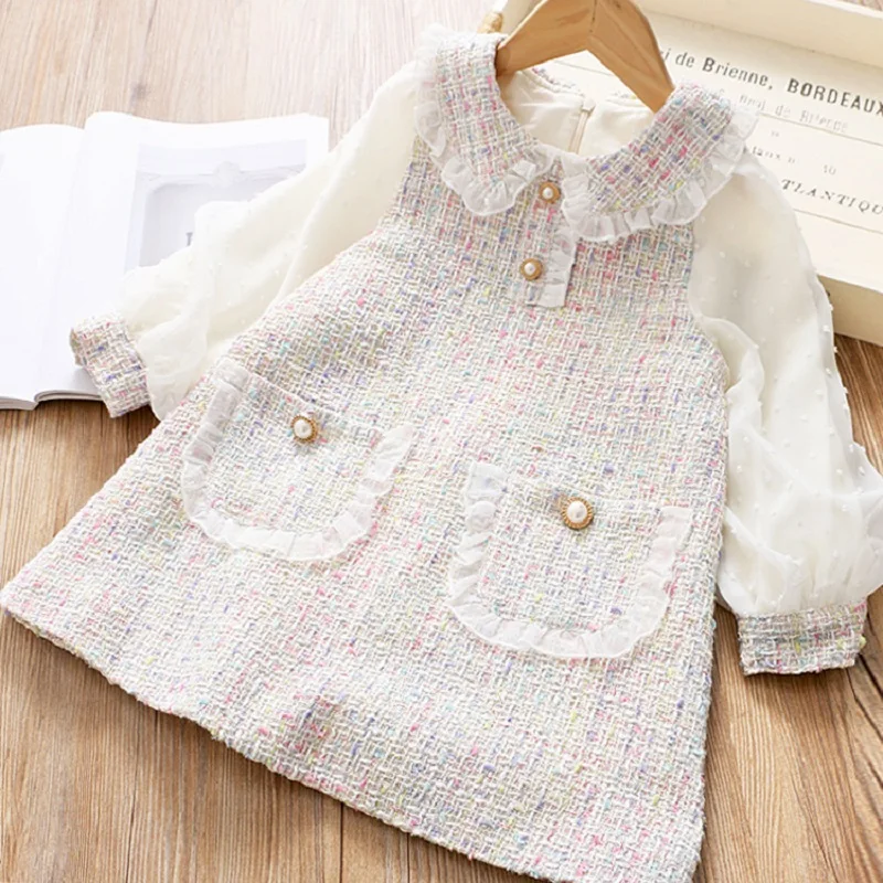 Baby Girls Dresses Spring Autumn Puffle Sleeve Kids Princess Clothes for 6 8 10 12 Years kids clothes princess costume girls dress