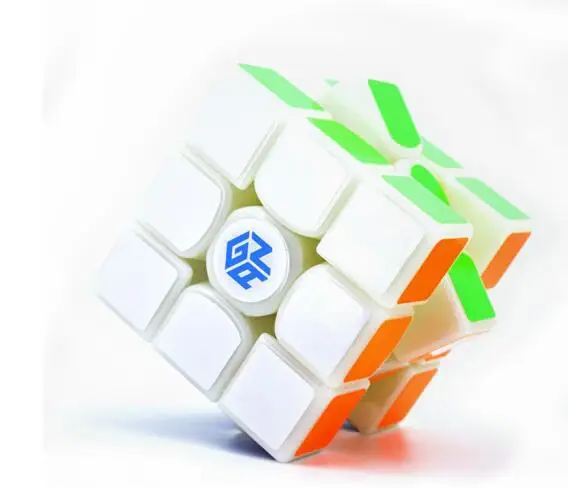 Мини Портативный 3x3x3 магниты головоломка высокая скорость Смарт куб игрушки для интеллектуального развития Рождественский подарок для девочки/мальчика - Цвет: White