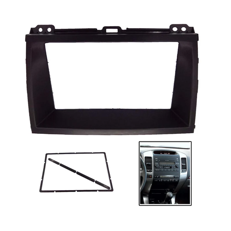 

2Din Car DVD Stereo Fascia For Toyota LEXUS GX470 Land Cruiser Prado 120 Frame Mount Panel Dash Installation Tirm Kit Bezel