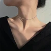 NEW  Soft Choker Necklace Women Wedding Accessories Silver Color Chain Punk Gothic Chokers Jewelry Collier Femme ► Photo 2/6