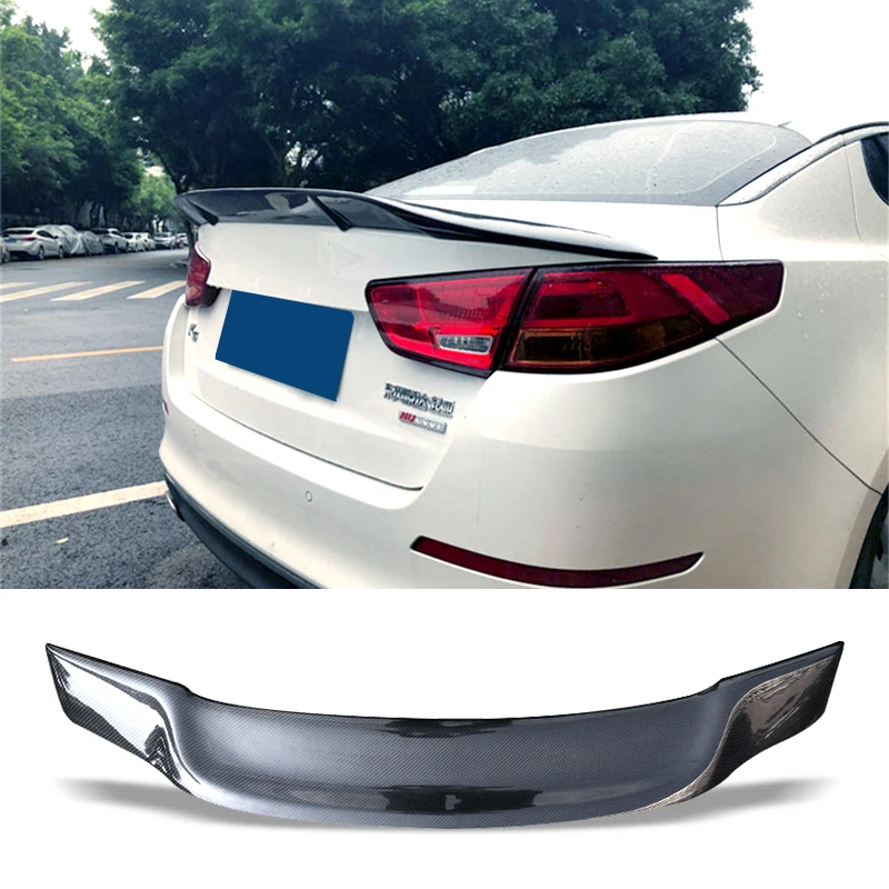 

Car Trunk Spoiler Carbon Fiber FRP Auto Rear Trunk Wing R Style Accessories Spoiler For Kia Optima K5 2014-2015