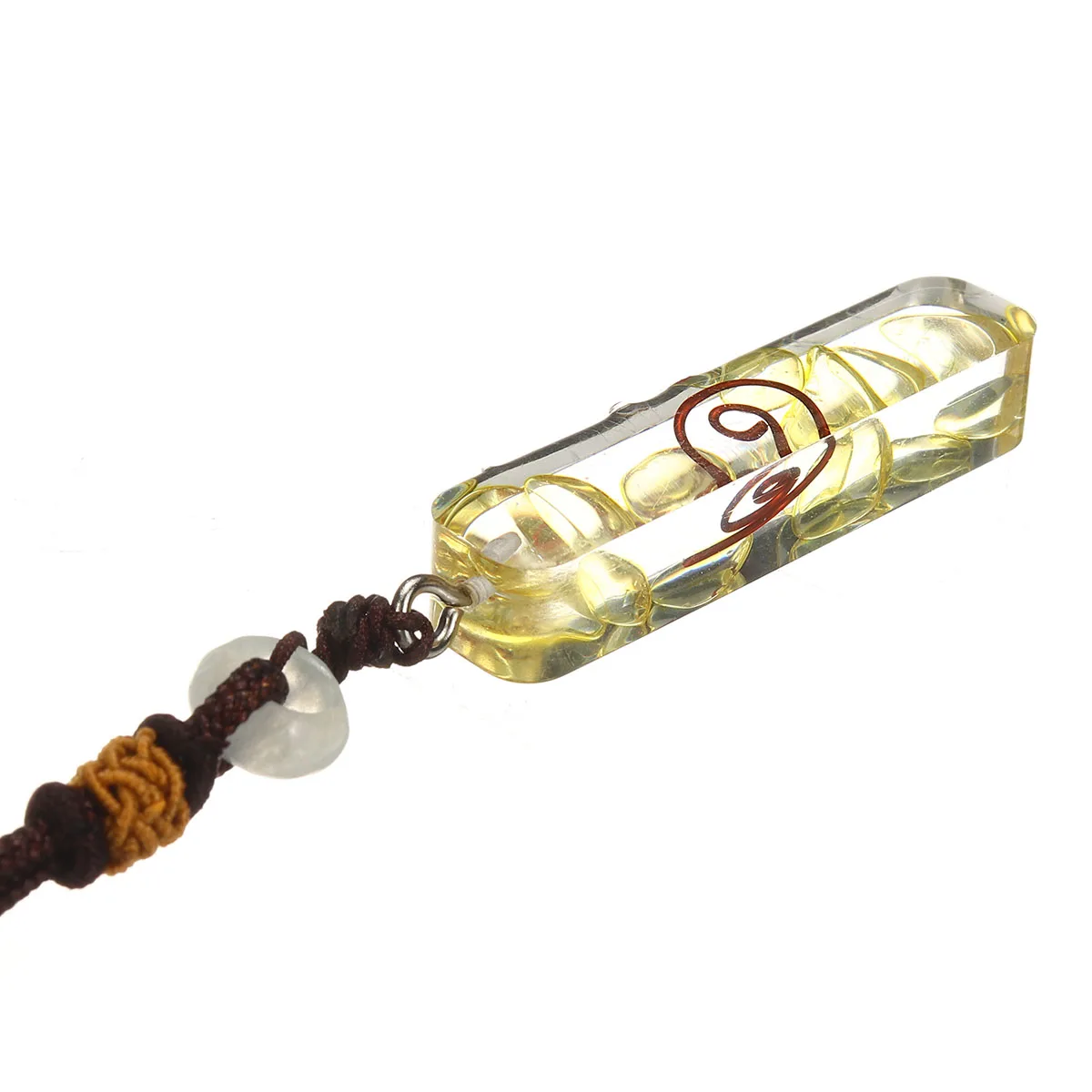Chakra Orgone подвеска камни натуральный камень подвески кварцевый Целительный кристалл 3 см ожерелье сделанное вручную украшение для дома