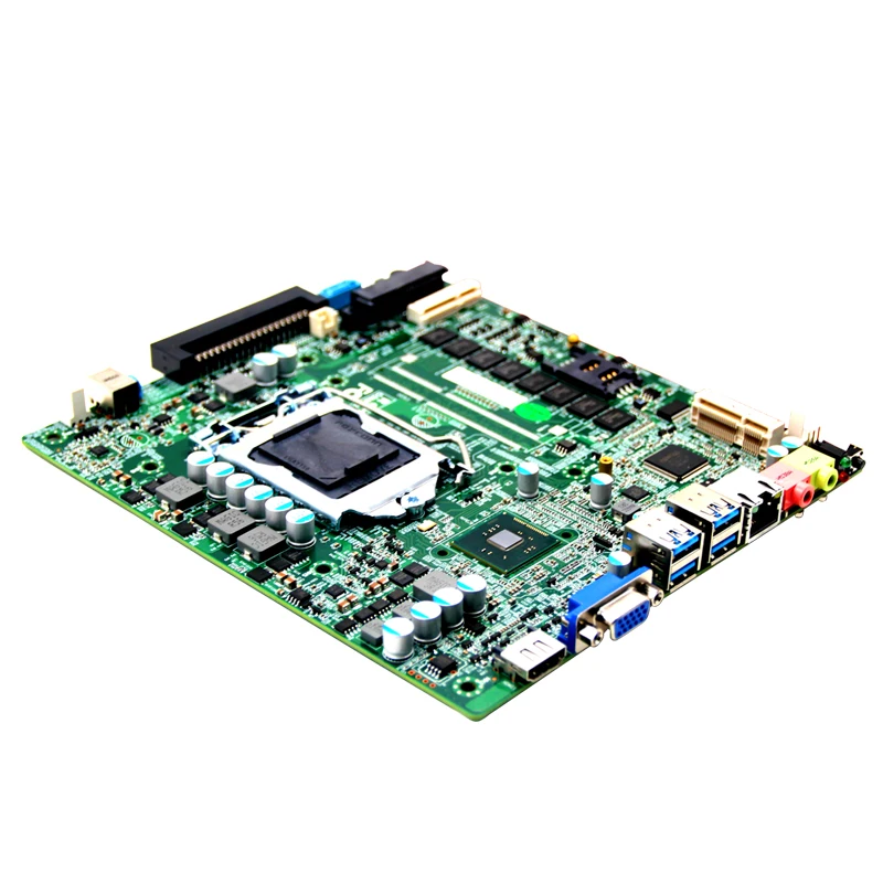 LGA1150 Intel 4th i3-i5-i7 cpu H81/H87 Промышленная материнская плата DDR3L 2* Mini-PCIE