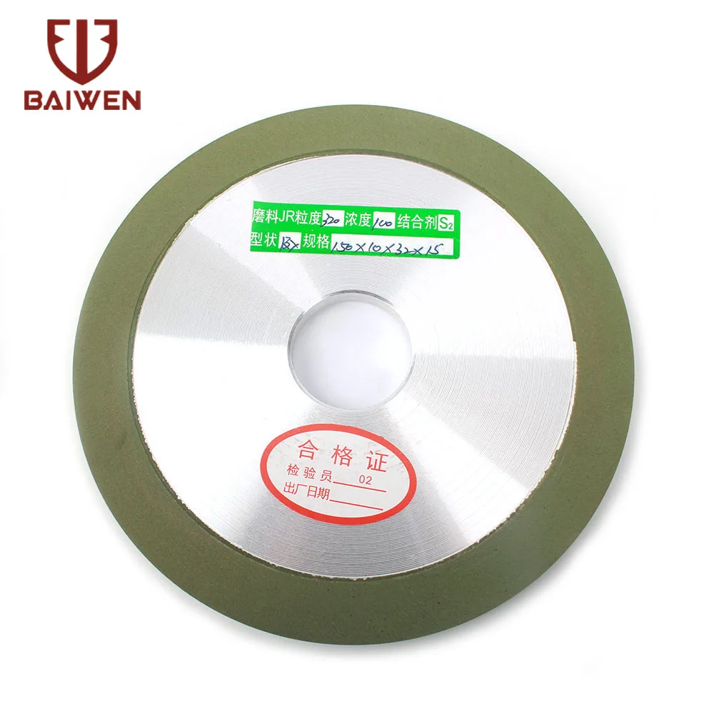 100/125/150mm Diamond Grinding Wheel Cutting Disc Resin Bond Grinder Sharpener Carbide Metal For Tungsten Steel Milling Cutter