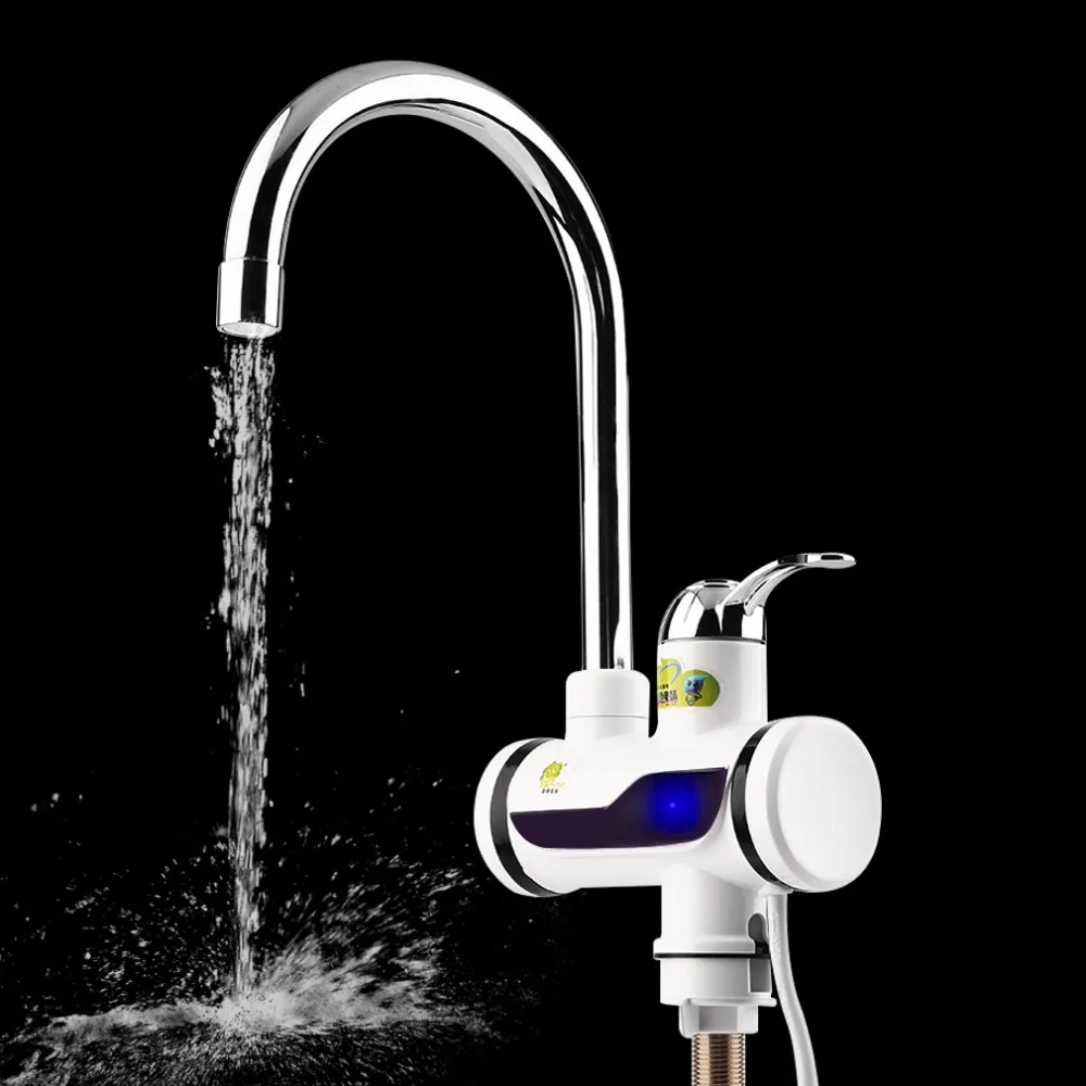 

ABS LED Digital Display Faucet Instant Heating Electric Water Heater Tap High Temperature Resistant Faucet Hot