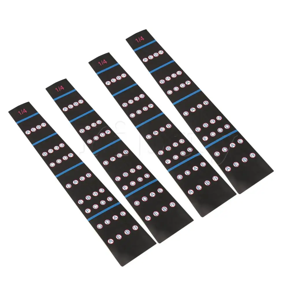 Yibuy 5 шт Пластиковые скрипки гриф Примечание стикер 1/4 начинающих