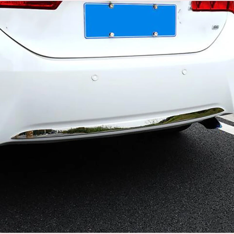 Подходит для- для Toyota corolla Модифицированная задняя планка отделка, отделка панели бампера и блестки