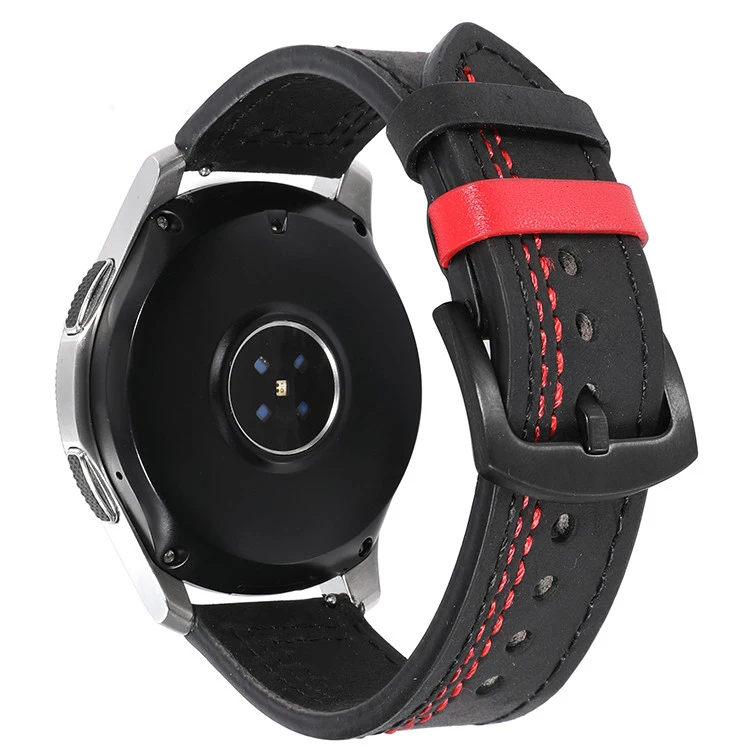 20Leather band for Samsung Galaxy watch 4/classic/Active 2 46mm/42mm/40mm/44mm for bracelet Amazfit GTS 2/3/mini 20mm 22mm strap