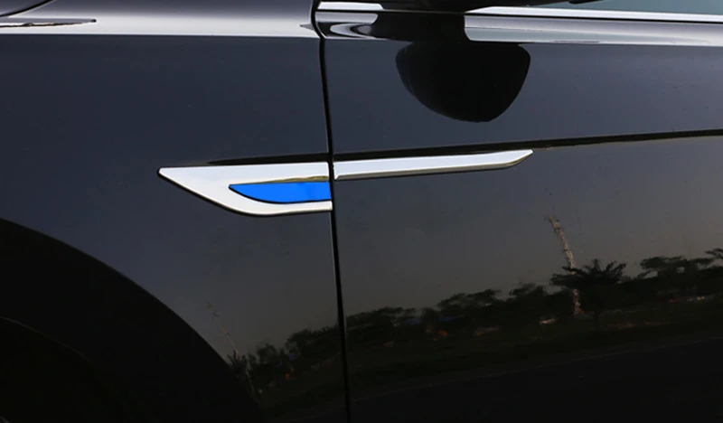 2 шт. наклейка на крыло автомобиля для VW Volkswagen Passat B6 B7 B8 B5.5 Golf 4 7 Jeeta Tiguan CC Для Rline эмблема логотип значок наклейка