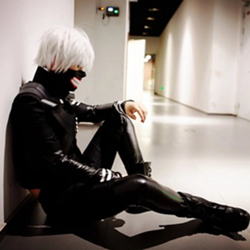 Одежда с надписью «Tokyo Ghoul Косплэй костюм косплей Ken kaneki костюм комбинезон наряд куртка комплект, способный преодолевать Броды для взрослых мужчин