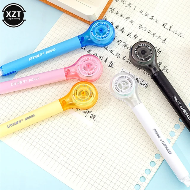 8382 Press white out pen special design corrector pen 5mm*6m White Out  Correction Tape Pen School Office Supplies Stationery - AliExpress