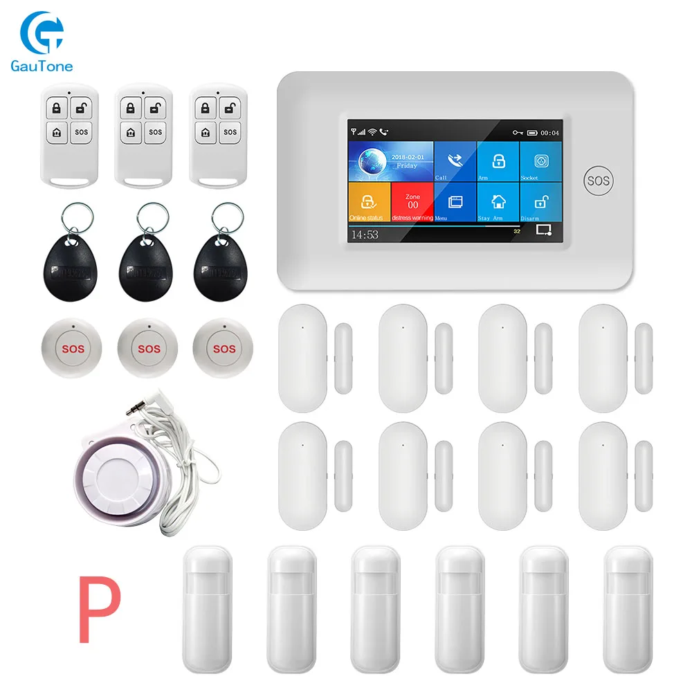 GT-014-GSM-PG106-P DHL приложение пульт дистанционного управления PG106 wifi+ GSM gprs беспроводной дом/Компания охранная сигнализация для Android и iOS - Цвет: GT-014-GSM-PG106-P