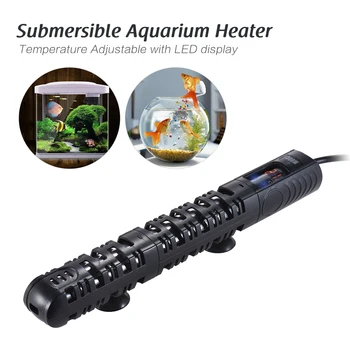 

50/100/300/500W Aquarium Heater Submersible Pet Fish Tank Water Heating Rod Temperature Adjustable with LED Display