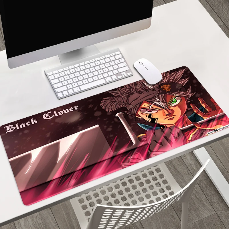 

Black Clover Anime Computer Mouse Pad Gaming MousePad Large Mouse pad Gaming Accessory Mause Carpet PC Desk Mat keyboard pad