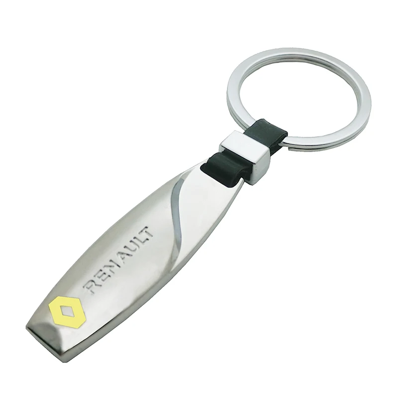 

3D Metal Car Key Ring Auto Emblem Keychain For Renault Megane 2 3 Duster Logan Clio Laguna 2 Captur car keyring Car accessories