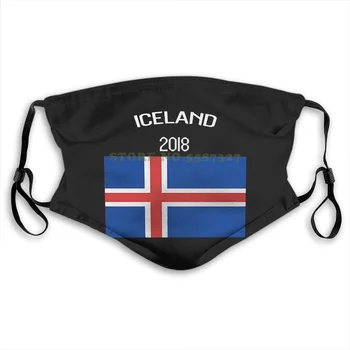 

Face Mask Iceland Flag Russia World Match Cup Newest Design Fans Footballer Washable Half Face For Men Women Ladies Diy Masks