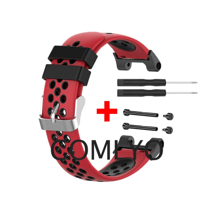 새로운 Huami Amazfit T-Rex Pro 렉스 프로 스트랩 더블 컬러 실리콘 스마트 워치 팔찌 T 렉스 커넥터 스크류로드 액세서리