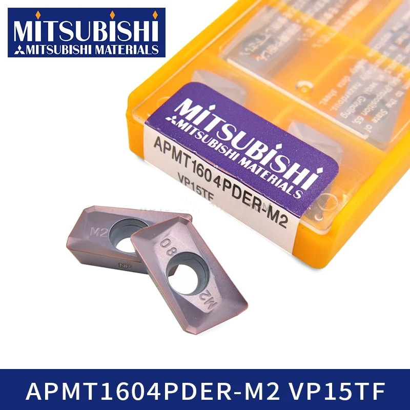 Mitsubishi APMT1604PDER-M2 VP15TF карневесты вставки фреза для токарного станка с ЧПУ Токарный Инструмент Мини расточные Бар APMT 1604 APMT1604PDER-M2