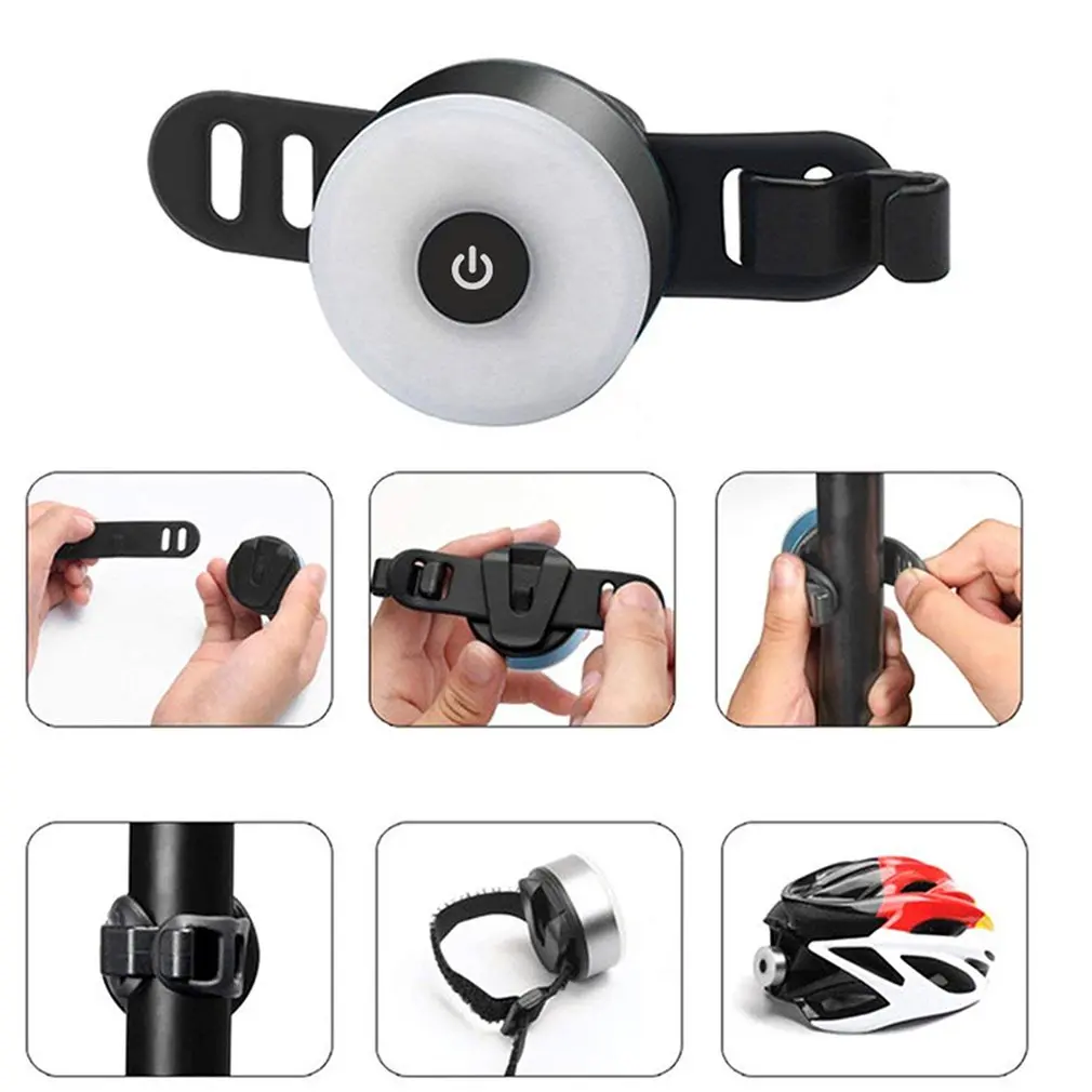 Мини велосипедный задний светильник, велосипедный задний светильник, USB Перезаряжаемый задний светильник, сигнальные огни безопасности, Предупреждение светильник