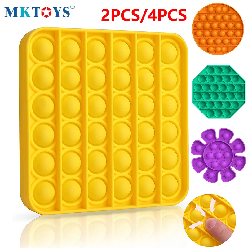 MKTOYS Push Pop it Bubble игрушки антистресс сжимаемые сенсорные для детей и взрослых