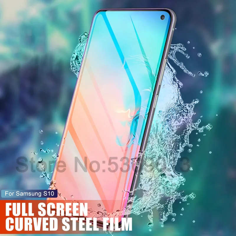100D полное покрытие мягкая Гидрогелевая пленка для samsung Galaxy Note 10 9 8 S8 S9 S10 Plus S10e S7 Edge Защитная пленка для экрана