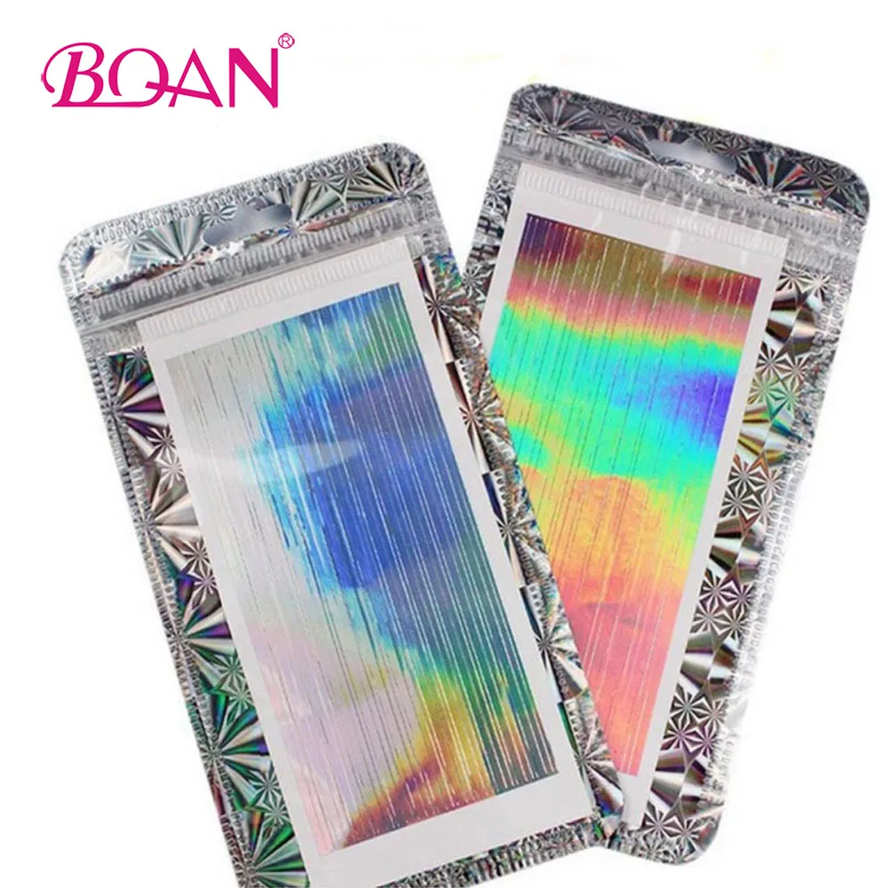 

BQAN 1 Pc Nail Art Laser Foil Strip Stickers Line Sticker Tape Adhesive Smooth Ultra-thin Colorful Foils DIY Nail Art Decor Tool