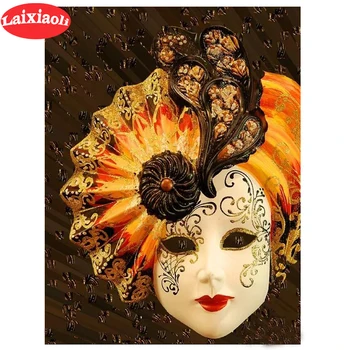 

Diamond Painting Halloween Mask pattern Rhinestone Picture Diamond Embroidery Cross Stitch Kit Halloween Decorations For Home