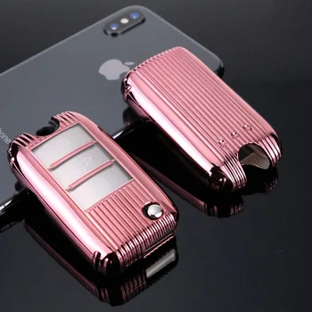 

Car styling TPU Car Key Case Cover Shell Keychain For Roewe RX5 2018 i6 ERX5 i5 RX8 RX3 For MG6 MG ZS EV EZS HS EHS Accessories