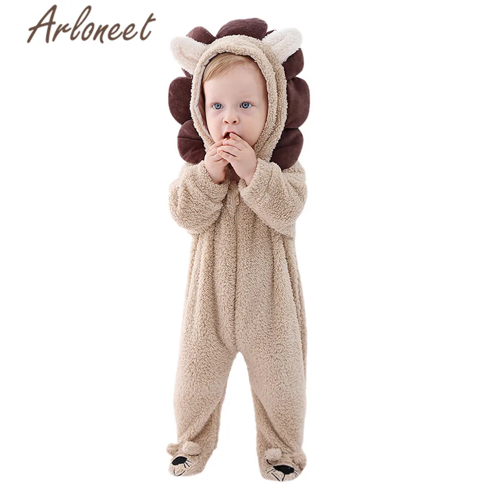 ARLONEET/пальто с героями мультфильмов; Комбинезон для маленьких мальчиков; зимний маскарадный комбинезон на молнии с изображением Льва для маленьких девочек; комбинезон; пальто с капюшоном; г.; комбинезон; Bebe Menina