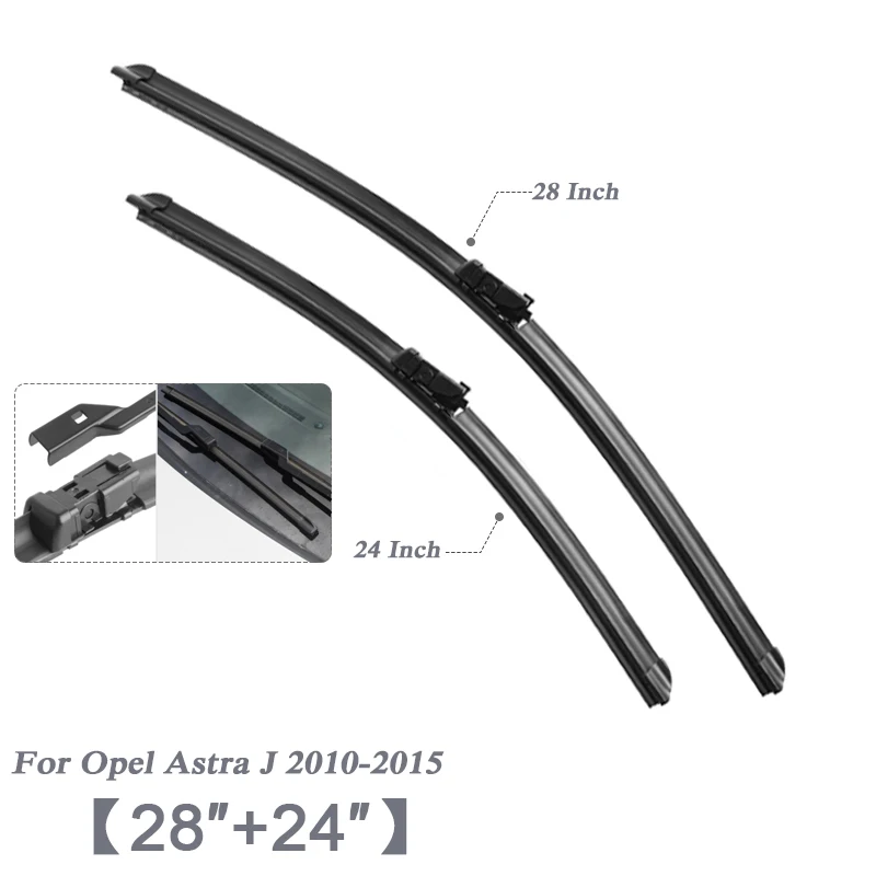 For Astra 10-15 2" 26" Автомобиль Стайлинг U бескаркасные Bracketless резиновые лезвия очистителей лобового стекла автомобиля для Opel Insignia Buick Regal Astra Mokka Encore - Цвет: For Astra 10-15