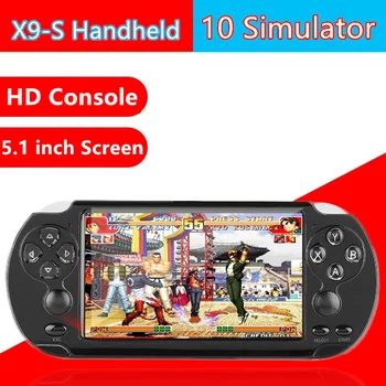 

5.1 inch 8GB HD Screen Handheld X9-S Game Player TV Output With MP3/Movie Camera Multimedia Video retro mini Game Console