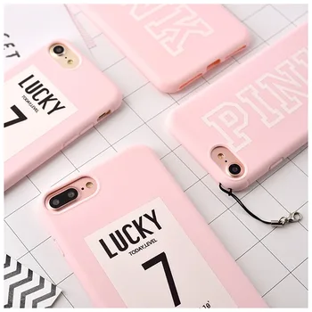 

For i Phone 7 C ase Candy Color Luxury Soft TPU Rubber Cover C ase For iPhone 6S C ase Pink