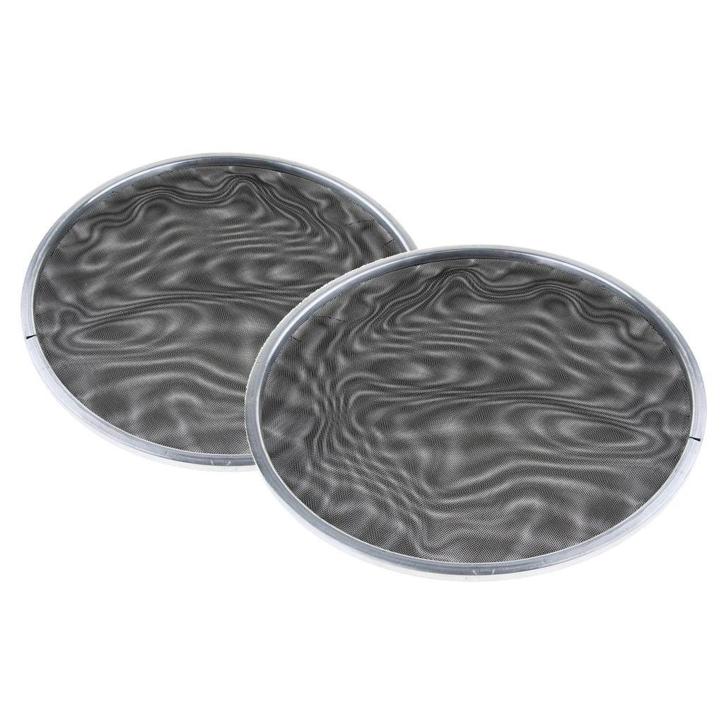 2 X Two-Ply Mesh Drum Head Set Silent Drumheads Black Bass Drum , 8in 12in