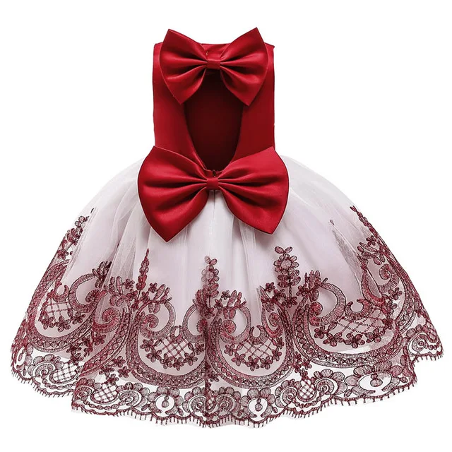 Детские платья для новорожденных платье на крестины 1 год День рождения рождественское платье для малышей платье принцессы для девочек Костюмы vestidos