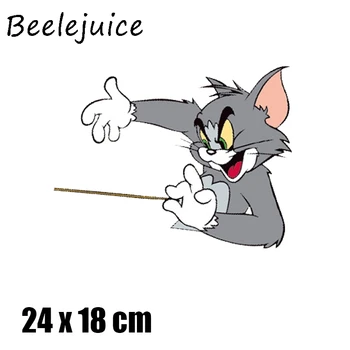 

Cat and mouse Iron on Transfer Hot Anime Patches for Clothing DIY T-shirt Clothing decorations