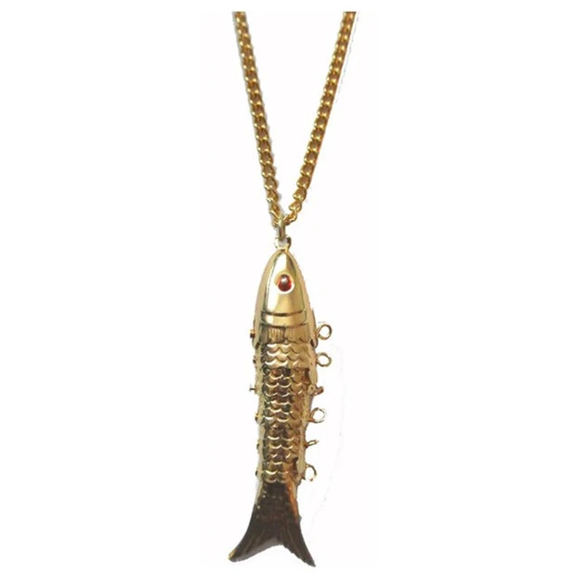 Animal Golden Fish Pendant Necklace Women's Necklace New Trendy Fashion  Metal Accessories Party Jewelry